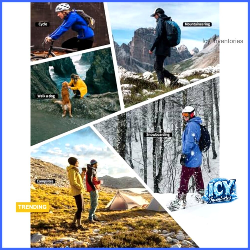 Waterproof Polyester Rain Jacket Packable Lightwe… - image 2